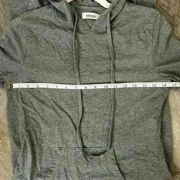 Missky Hoodie tshirt midi dress gray - Picture 9 of 10